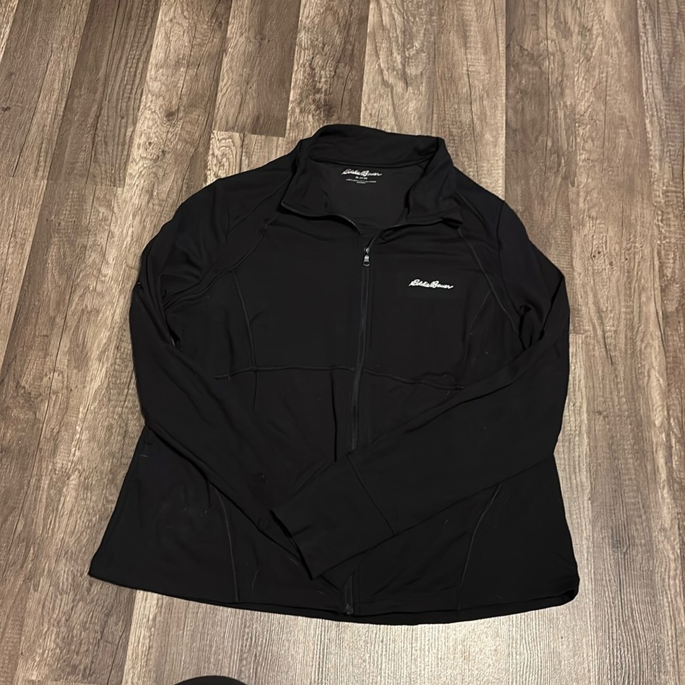 Eddie Bauer athletic jacket in black